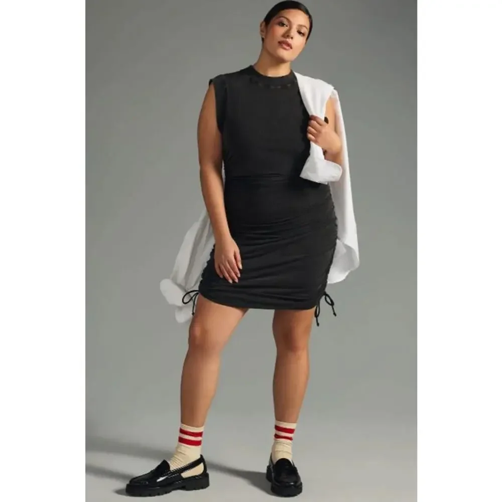Daily Practice by Anthropologie Sleeveless Ruched Mini Dress - Size XL - Picture 4 of 8
